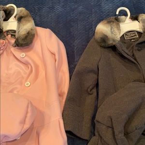 Two beautiful little girl coats